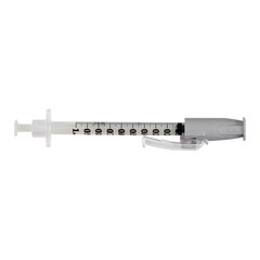 BD Tuberculin Syringe with Needle SafetyGlide™ 1 mL 27 Gauge 1/2 Inch Attached Needle Sliding Safety Needle
