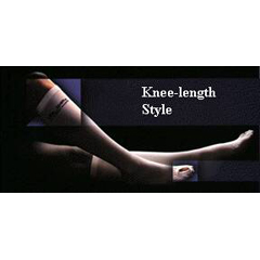 MON404036PR - Alba Healthcare - Anti-embolism Stockings Lifespan Knee-high Large, Long White Inspection Toe