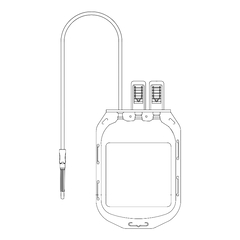 Terumo Medical Blood Collection Bag Teruflex&reg; 600 mL
