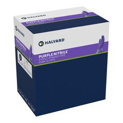 Halyard Exam Glove Purple Nitrile&reg; Large Sterile Single Nitrile Standard Cuff Length Textured Fingertips Purple Chemo Tested, 400/CS