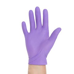 Halyard Exam Glove Purple Nitrile&reg; Sterile Pair Purple Powder Free Nitrile Ambidextrous Textured Fingertips Chemo Tested Medium, 50PR/BX, 4BX/CS