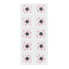 3M ECG Monitoring Electrode with Abrader Snap Connector Sticky Gel Foam Backing Adult Radiolucent / MR Conditional 5 per Pack, 1000 per Case
