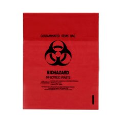 Medegen Medical Products Biohazard Waste Bag 1 - 3 gal. Red Polyethylene 11 x 14