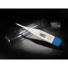 McKesson LUMEON Electronic Thermometer with Oral / Rectal / Axillary Probe  Handheld, Blue