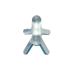 Brown Medical Finger Splint Plastalume Adult Small Bendable Prong Closure Left or Right Hand Blue / Silver