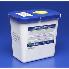 Cardinal Health Monoject™ Non-Hazardous Pharmaceutical Waste Container, Gasketed Hinged Lid, 2 Gallon, White