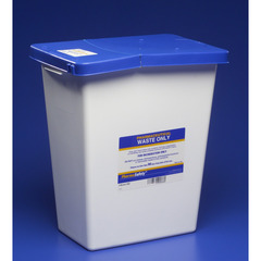 Cardinal Health Monoject™ Non-Hazardous Pharmaceutical Waste Container, Gasketed Hinged Lid, 8 Gallon, White