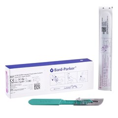 Aspen Surgical Products Bard-Parker Safety Scalpel Surgical Size 15 Stainless Steel Blade Plastic Handle Disposable