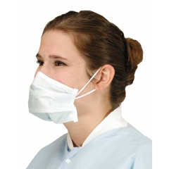 Alpha ProTech Surgical Mask Critical Cover PFL Pleated Earloops One Size Fits Most Blue NonSterile ASTM Level 3 Adult, 300 EA/CS