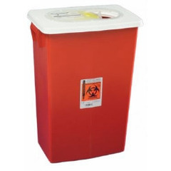 Cardinal Health Multi-purpose Sharps Container SharpSafety™ 1-Piece 26H x 18.25W x 12.75D