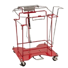 Cardinal Health SharpsCart Sharps Collector Cart Foot Operated Cart Metal, 1 EA/CS