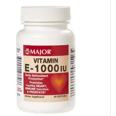 Major Pharmaceuticals Vitamin Supplement Major&reg; Vitamin E 1,000 IU Strength Capsule 100 per Bottle, 1/BT