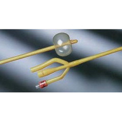 Bard Medical Foley Catheter Lubri-Sil 3-Way Standard Tip 5 cc Balloon 24 Fr. Antimicrobial / Hydrogel Coated Silicone, 12EA/CS