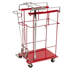 Cardinal Health SharpsCart™ Sharps Collector Cart Foot Operated Cart Metal, 1/CS