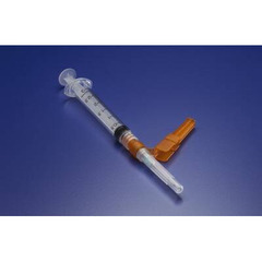 Smiths Medical Syringe with Hypodermic Needle Needle-Pro&reg; 3 mL 25 Gauge 1 Inch Detachable Needle Hinged Safety Needle, 50 EA/BX, 8BX/CS