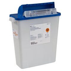 Cardinal Health Monoject™ Non-Hazardous Pharmaceutical Waste Container, Counterbalanced Lid, 3 Gallon, White