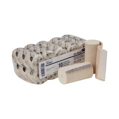Hartmann Elastic Bandage EZe-Band&reg; LF 4 Inch X 5 Yard Standard Compression Double Hook and Loop Closure Tan NonSterile, 60/CS