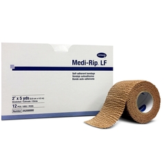 Hartmann Cohesive Bandage Medi-Rip 2 Inch X 5 Yard Standard Compression Self-adherent Closure Tan NonSterile, 96/CS