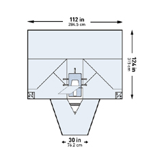 McKesson Abdominal Drape LAVH Laparotomy Drape 112 W X 30 W X 124 L Inch Sterile, 1/PK