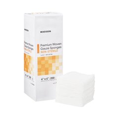 McKesson Gauze Sponge Woven Cotton 16-Ply 4 x 4
