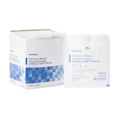 McKesson Sponge Dressing Medi-Pak Performance Plus Cotton Gauze 8-Ply 4