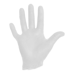 Halyard Exam Glove Halyard Large NonSterile Vinyl Standard Cuff Length Smooth White Not Rated, 1000 EA/CS