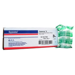 BSN Medical Plaster Bandage Gypsona&reg; S 3 Inch X 9 Foot Plaster of Paris White, 12/BX