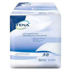 Essity TENA ProSkin™ Washcloth, Dry, 13 X 13-1/2 Inch, White, Disposable