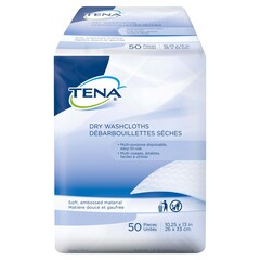 Essity Washcloth TENA ProSkin™ Dry 10-1/4 X 13 Inch White Disposable