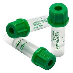 BD Microtainer&reg; Capillary Blood Collection Tube Plasma Tube Lithium Heparin Additive 8 mm Wide Tube 200 &micro;L to 400 &micro;L Green Microgard™ Closure Plastic Tube, 50 EA/BX