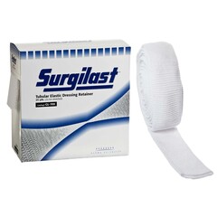 Derma Sciences Elastic Net Retainer Dressing Surgilast Tubular Elastic 25 Yard Size 8 White Medium Chest / Back / Perineum / Axilla NonSterile, 1/BX