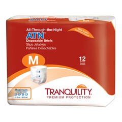 PBE Tranquility ATN Disposable Briefs Size Medium 32-44in