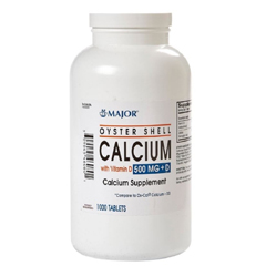 MON1117647BT - Major Pharmaceuticals - Joint Health Supplement Major Calcium / Vitamin D 500 mg - 200 IU Strength Tablet 150 per Bottle, 150/BT