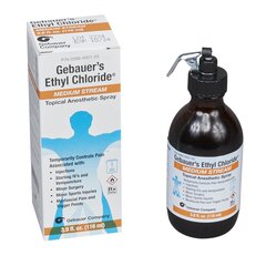 Gebauer Ethyl Chloride&reg; Instant Topical Anesthetic Spray, Medium Jetstream Glass Bottle, 3.5 oz