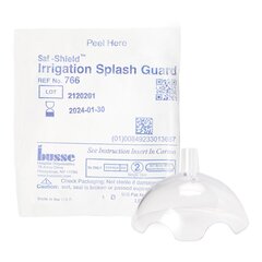 Busse Hospital Disposables Irrigation Splash Guard Saf-Shield* 2 Exit Portals, Clear, Plastic, Angled Inlet, Sterile
