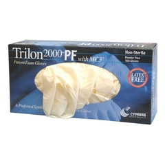 McKesson Exam Glove Trilon 2000&reg; PF with MC3&reg; Large NonSterile Stretch Vinyl Standard Cuff Length Smooth Ivory Not Chemo Approved WITH PROP. 65 WARNING, 1000/CS