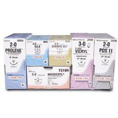 J & J Healthcare Systems Absorbable Antibacterial Suture with Needle Coated Vicryl™ Plus Polyglactin 910 with Irgacare MP Antibacterial Suture CT-1 1/2 Circle Taper Point Needle Size 2 - 0 Braided