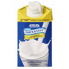 MON866366CS - Hormel Health Labs - Thick & Easy® Thickened Dairy Drink, 8 oz., Ready to Use, Honey