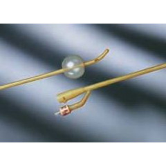 Bard Medical Foley Catheter Bardex Lubricath 2-Way Coude Tip 30 cc Balloon 16 Fr. Hydrophilic Polymer Coated Latex, 12EA/CS