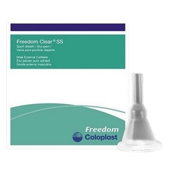 Coloplast Male External Catheter Freedom Clear SS Self-Adhesive Seal Silicone Small, 100 EA/BX