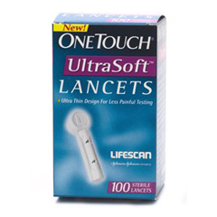 MON461892BX - LifeScan - Lancet OneTouch® Ultra Soft Lancet Needle 28 Gauge, 100/BX