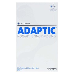 Systagenix NonAdhering Dressing Adaptic™ Gauze 3 X 8 Inch Sterile