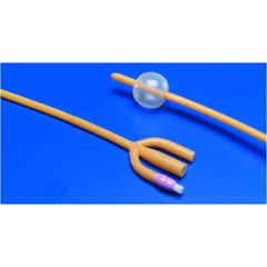 Cardinal Health Foley Catheter Dover 3-Way Standard Tip 30 cc Balloon 20 Fr. Silicone Coated Latex, 10 EA/CS