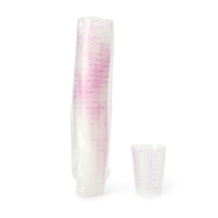 Medegen Medical Products Drinking Cup 9 oz. Cold Translucent with Red Graduations Polypropylene, 25/SL