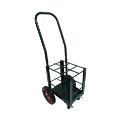 Mada Medical Oxygen Cylinder Cart Aluminum / Steel 42 X 15 X 18 Inch Without Drawers Green