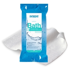 Sage Products Impreva Bath&reg; Wipes, Soft Pack, Aloe, Unscented, 8/PK
