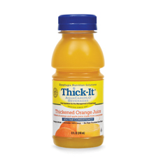Kent Precision Foods Thick-it&reg; Thickened Beverage AquaCareH2O 8 oz. Bottle Orange Ready to Use Nectar, 1/EA