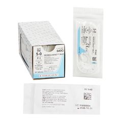 J & J Healthcare Systems suture with needle Perma-Hand Nonabsorbable Coated Black Suture Braided Silk Size 5-0 18 Inch Suture 1-Needle Size 5 - 0 3/8 Circle Precision Point - Reverse Cutting Needle, 12/BX