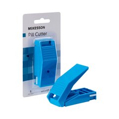 McKesson Pill Cutter Stainless Steel Blade Blue