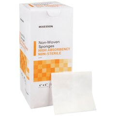 McKesson Sponge Dressing Medi-Pak™ Performance Plus Poly / Rayon 4-Ply 4